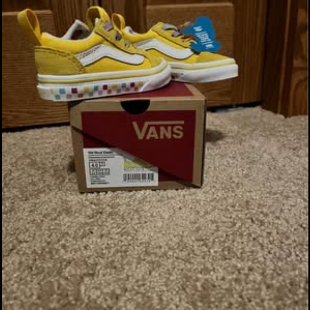 Vans Kids Bright Yellow Sneakers